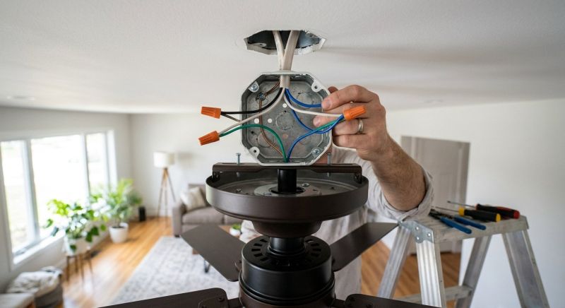 Hanging Fan Installation in Wilmington, NC